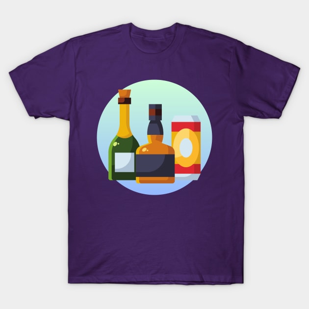 Booze T-Shirt by KramerArt